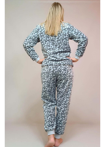Серая зимняя пижама кофта + брюки Triko Banny 62607247