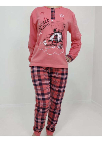 Розовая зимняя пижама кофта + брюки Triko Sweet dreams 29389007