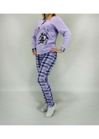 Сиреневая зимняя пижама кофта + брюки Triko Sweet dreams 40151701