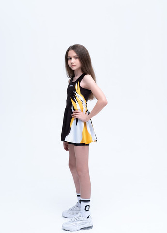 Комбинированный демисезонный комплект спортивный, детский, для игры в теннис, девочкам, venus (платье, велосипедки, носки и напульсники) Paka