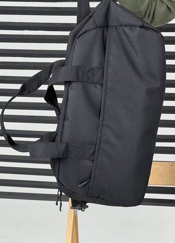 Сумка на плече з тканини чорна жіноча 24L на 2 відділення ToBeYou сумка м (271700662)