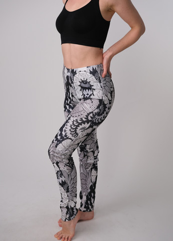 Легінси VOBT63518 black/white Середня талія Oroblu BUTTERFLY (271044165)