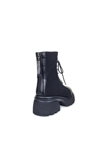 Осенние ботинки женские на платформе черные демисезон,, yg88-605c черный, 36 Fashion из искусственной кожи