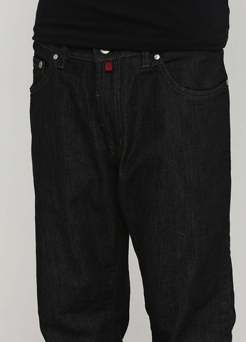 Черные регюлар фит джинсы PC-12-001 Pierre Cardin