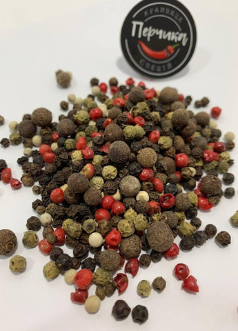 Суміш 5 перців горошком у скляній банці 70 грам No Brand (271123988)