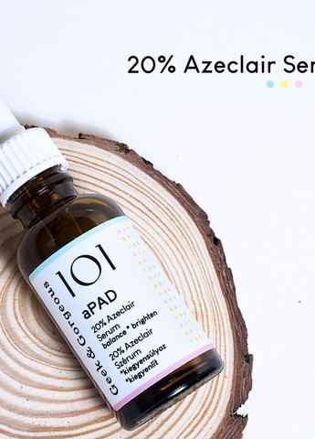 Сироватка з азелогліцином 101 aPAD 20% Azeclair Serum 30 ml Geek & Gorgeous (271399963)