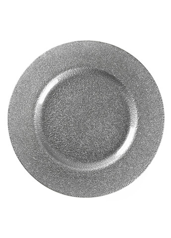 Тарелка подставная Antik Ø 33см круглая для праздничного стола REMY-DECOR silver antik (271416302)