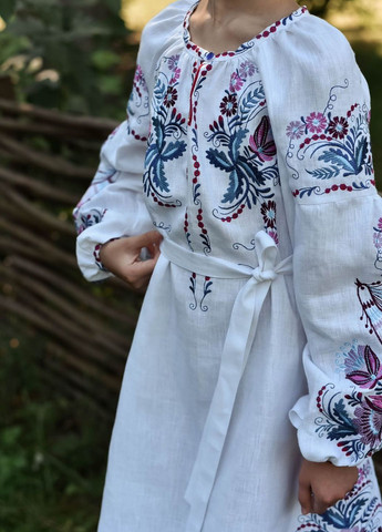 Белое вышитое платье для девочки Vyshyvanka (271135338)