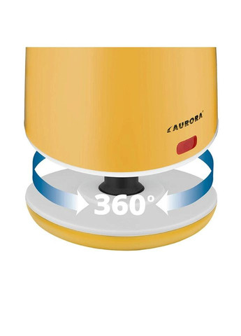 Чайник электрический 3407AU 2 л желтый Aurora (271139871)