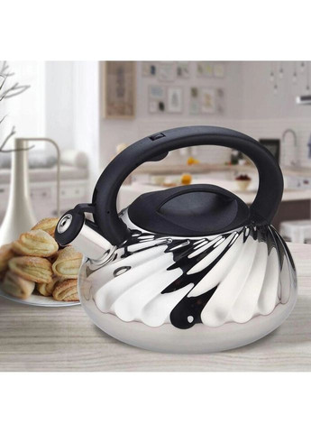 Чайник із свистком MR-1321 3 л сріблястий Maestro (271140236)