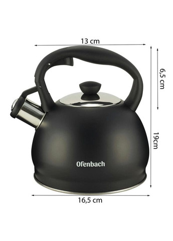 Чайник із свистком Ofenbach KM-100300 2 л No Brand (271140283)
