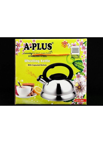 Чайник со свистком A-Plus AP-1334-WK 3 л А-Плюс (271139977)
