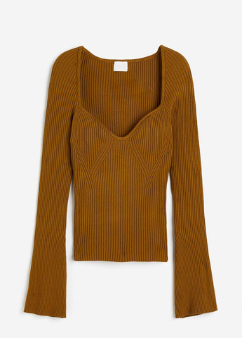 Охряной демисезонный свитер H&M