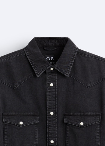 Черная повседневный рубашка Zara