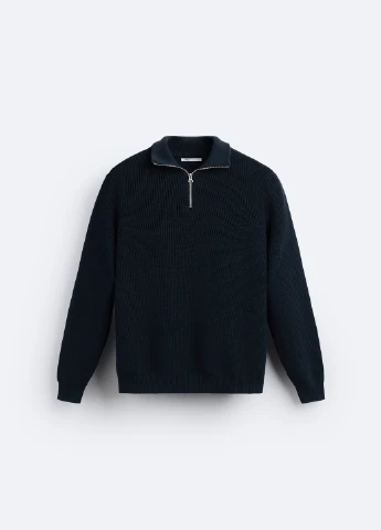 Темно-синій демісезонний светр Zara