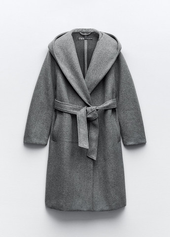 Серое демисезонное Пальто Zara