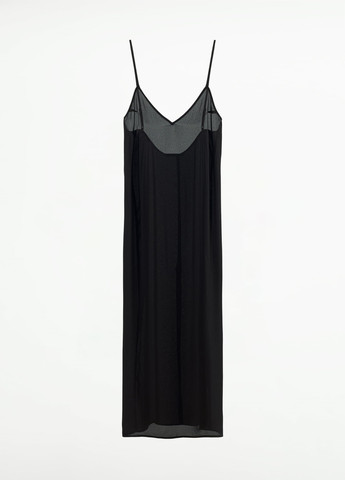 Чорна домашній сукня Zara однотонна