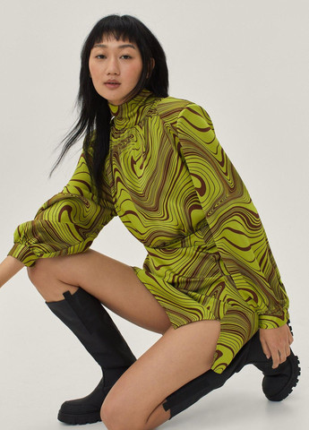 Салатовое платье Nasty Gal