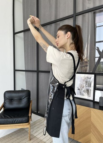 Фартук PROF KIT "Standart X" + защитный экран (накидка) для парикмахера/колориста/мастера маникюра и кератина PRØF KIT Standart X + silicon (271531187)