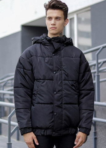 Черная зимняя куртка зимняя - oversize, black VDLK