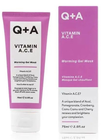 Маска для лица мультивитаминная vitamin A.C.E. 75 ML Q+A (271540384)