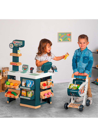 Дитячий супермаркет ToyMarket інтерактивний з візком Smoby (271537670)