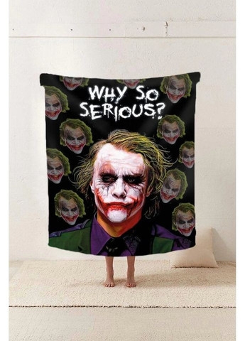 Плед 3D Джокер Why so serious ? 20222402_A 11606 160х200 см Fashion (271544741)