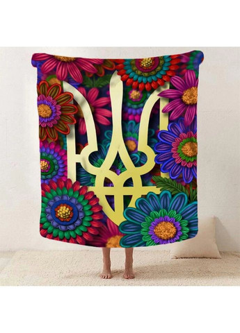 Плед 3D патриотический Цветочная Слава Украины 2767_B 12897 135х160 см Fashion (271544820)