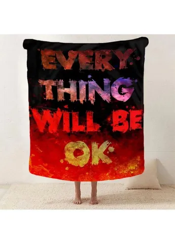 Плед 3D мотиваційний "EVERY THING WILL BE OK №2" 2744_A 12827 160х200 см Fashion (271547521)