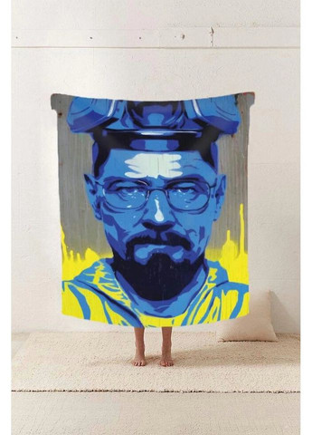 Плед патриотический 3D Теплая химия Плед с образами из сериала "Во все тяжкие" 20222409_B 11628 135х160 см Fashion (271544826)