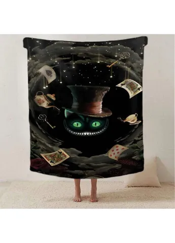 Плед 3D Чеширський Кіт 20222489_B 12373 135х160 см Fashion (271545754)