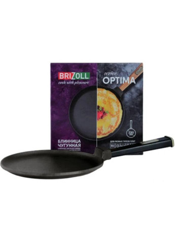 Сковорода млинна Optima Black O-2215-Р1 22 см Brizoll (271545394)