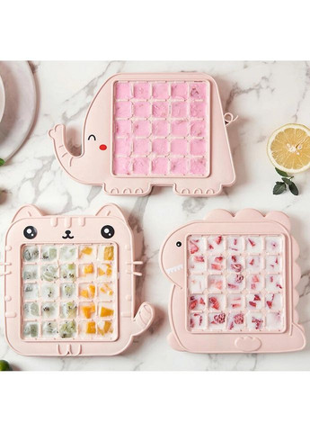 Форма для льоду пластикова Динозавр 8372 рожева No Brand (271547941)