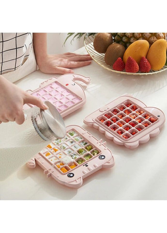 Форма для льоду пластикова Динозавр 8372 рожева No Brand (271547941)