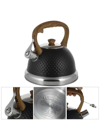 Чайник со свистком KM-100305-Black 2.7 л Ofenbach (271550972)