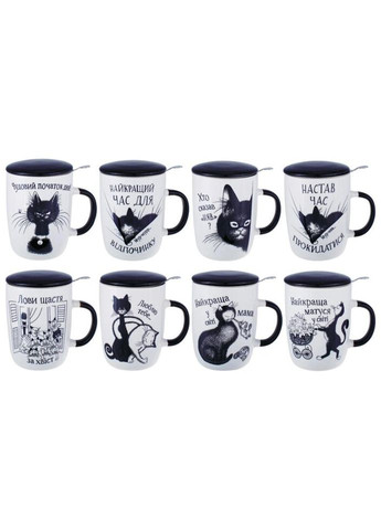 Кружка заварочная Bona Di Веселые коты 380-437 450 мл BonaDi (271550470)