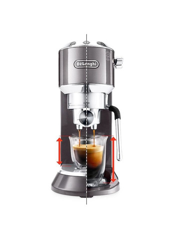 Кавоварка Dedica Arte EC-885-GY 15 бар срібляста Delonghi (271552355)