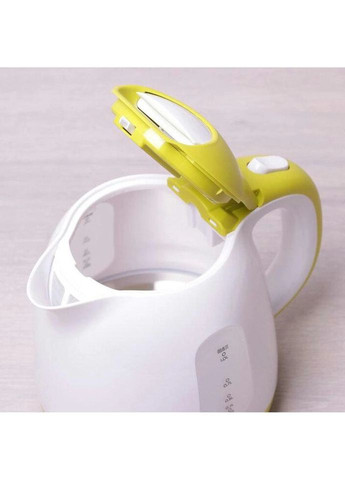 Електрочайник білий із салатовим на 1 л KM-1719A Kamille (271552098)