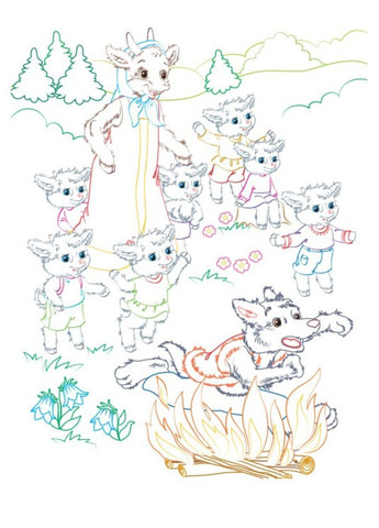 Курочка Ряба. Розмальовка для хлопчиків і дівчаток Пегас (271666586)