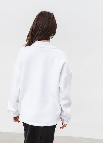 Белый свитшот romashka Ромашка однотонный (271572363)