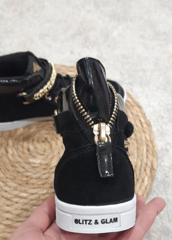 Черные сникерсы Glitz&Glam