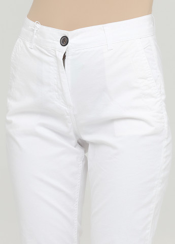 Белые кэжуал демисезонные брюки Boden
