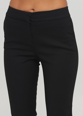 Черные кэжуал демисезонные брюки Boden