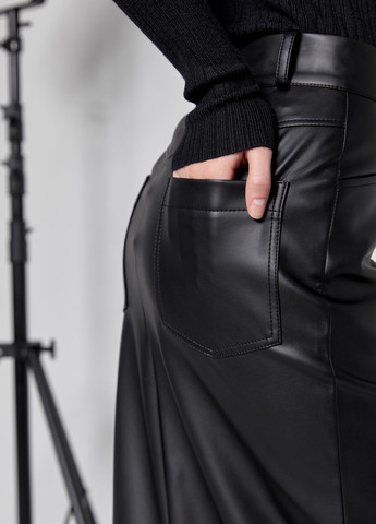 Черная кэжуал однотонная юбка ARTMON