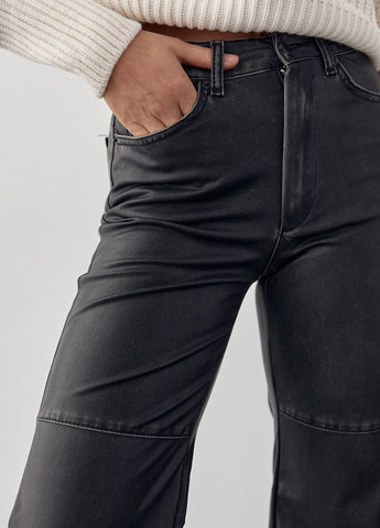 Женские кожаные штаны в винтажном стиле Lurex (271960736)