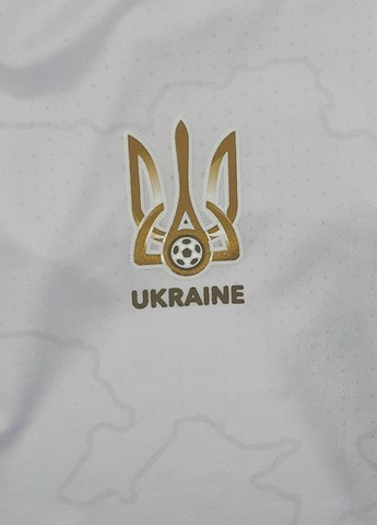 Белая футболка сборной украины ффу с коротким рукавом Joma
