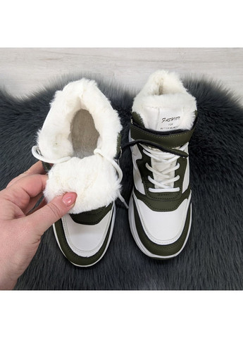 Белые повседневные зимние ботинки подростковые зимние для девочки Канарейка