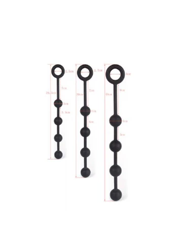 Гігантські анальні кульки Silicone Anal Pull Ball Plug Large Bdsm4u (272105243)