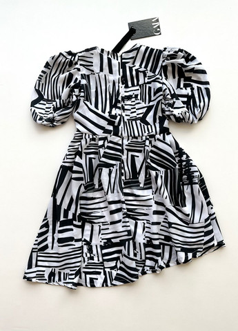 Чёрно-белое платье детская з поясом g3114 Gaialuna (272158116)