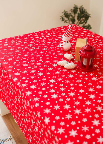 Новорічна скатертина "Морозець" 2.2м х 1.5м (розкладний стіл) Homedec - (271979673)